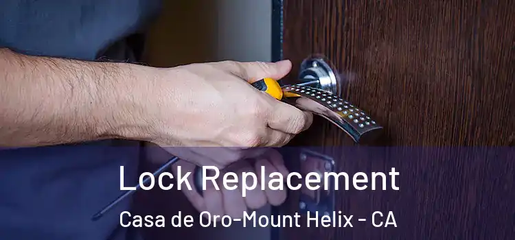 Lock Replacement Casa de Oro-Mount Helix - CA