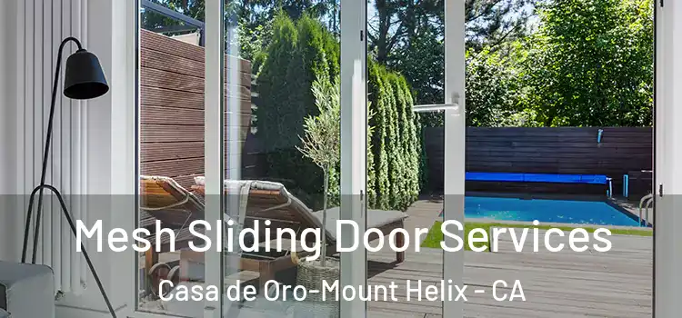 Mesh Sliding Door Services Casa de Oro-Mount Helix - CA